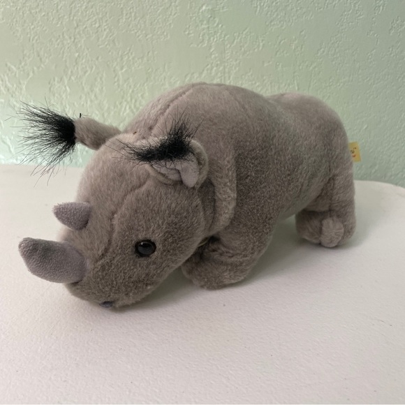 Gray Plush Rhino Toy - Picture 1 of 10